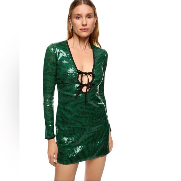 The Wolf Gang Brillo Sequin Dress, Size: S - Picture 4 of 9